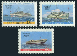 Russia 2385-2387, MNH. Mi 2395-2397. River Ships: Karl Marx, Lenin, Raketa,1960. - Nuevos