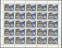 Russia 2351 Sheet,MNH.Michel 2359 Bogen. Kosta Hetagurov,Ossetian Poet. - Unused Stamps