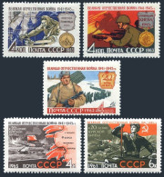 Russia 2514B-2514D, 2757-2758,MNH. Defense Of Leningrad, Kiev, Stalingrad, Kursk - Neufs