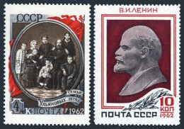 Russia 2581-2582,MNH.Michel 2589. Vladimir Lenin,birth,92nd Ann,1962. - Unused Stamps