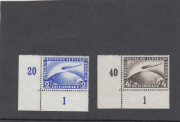 Deutsches Reich: Michel Nr. 423-424, Postfrisch, Eckrand - Unused Stamps