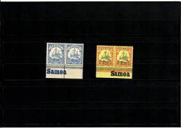 Deutsche Kolonien: Samoa 2x Mit Inschrift Unterrand, ** - Samoa