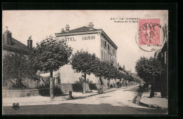 CPA Oyonnax, Avenue De La Gare, Hotel Varin  - Oyonnax