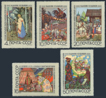 Russia 3662-3666, MNH. Michel 3689-3693. Ivan Bilibin, 1969. Folktales. - Neufs