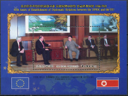 Korea 2011. 10 Years Of Diplomatic Relations With The EU (MNH OG) Souvenir Sheet - Korea (Nord-)