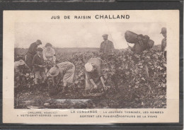 21 - NUITS SAINT GEORGES - Jus De Raisin Challand - La Vendange - La Journée Terminée, Les Hommes Sortent Les Paniers... - Nuits Saint Georges