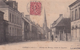 C2-37) CLERE (INDRE ET LOIRE) ENTREE DU BOURG , ROUTE DE LUYNES - ANIMEE HABITANTS BOULANGERIE - Cléré-les-Pins