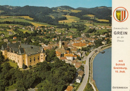 Grein Mit Schloss Greinburg , Alpine Luftbild - Grein