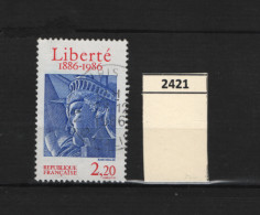 PRIX FIXE  Obl 2421 YT Statue De La  Liberté  "Centenaire"   *FRANCE*  15A/08 - Usati