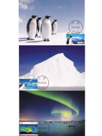 China Maximum Card，2002-15 Antarctic Scenery，3 pcs - Maximumkaarten