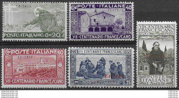 1926 Eritrea San Francesco 5v. MNH Sassone N. 102/106 - Somalie
