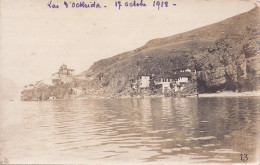 C18- LAC D 'OCKRIDA - CARTE PHOTO - SERBIE - LE 17 OCTOBRE 1918 - ALBANIE - 2 SCANS  - Albanien