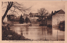 O1-44) GUEMENE - PENFAO - VUE PRISE ENTRE LES DEUX PONTS - ( 2  SCANS ) - Guémené-Penfao