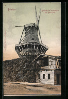 AK Potsdam, Historische Windmühle Mit Haus  - Moulins à Vent