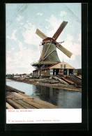AK Amsterdam, Molen, Windmühle  - Windmills