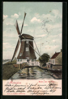 AK Rotterdam, Molen Aan De Plas, Windmühle  - Windmühlen