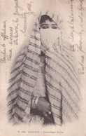 09- ALGERIE - MAURESQUE VOILEE  - FEMME ARABE VOILEE - OBLITERATION DE 1902 D ' ALGER -  ( 2 SCANS ) - Femmes