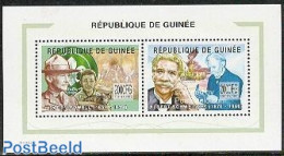 Guinea, Republic 2002 Powell/Schweitzer S/s, Mint NH, History - Nature - Science - Sport - Nobel Prize Winners - Cats .. - Premio Nobel
