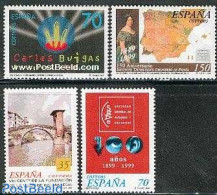 Spain 1999 Mixed Issue 4v, Mint NH, Various - Maps - Art - Bridges And Tunnels - Nuevos