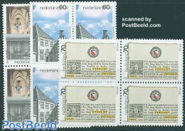 Netherlands 1986 Utrecht 3v Blocks Of 4 [+], Mint NH, Religion - Science - Churches, Temples, Mosques, Synagogues - Ed.. - Nuovi