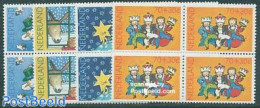 Netherlands 1983 Child Welfare 4v Blocks Of 4 [+], Mint NH, Art - Children's Books Illustrations - Unused Stamps