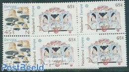 Netherlands 1981 Europa, Music 2v Blocks Of 4 [+], Mint NH, History - Performance Art - Europa (cept) - Music - Unused Stamps