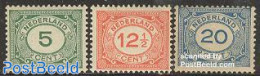 Netherlands 1921 Definitives 3v, Mint NH - Neufs