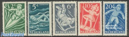 Netherlands 1948 Child Welfare 5v, Mint NH, Sport - Various - Kayaks & Rowing - Skating - Swimming - Toys & Children's.. - Neufs