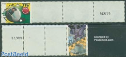 Netherlands 1986 Sport 2v Coil Strips Of 5 Stamps, Mint NH, Sport - Billiards - Sport (other And Mixed) - Unused Stamps