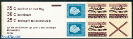 Netherlands 1972 3x10c, 2x35c Booklet, Mint NH, Stamp Booklets - Nuevos