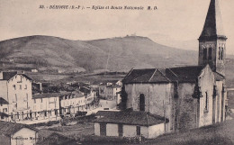 013-64) BEHOBIE - EGLISE ET ROUTE NATIONALE  - ( 2 SCANS ) - Béhobie