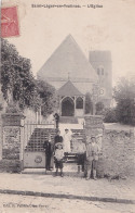 O14-78) SAINT LEGER EN YVELINES - L ' EGLISE - ( ANIMEE - HABITANTS - 1907 - 2 SCANS ) - St. Leger En Yvelines