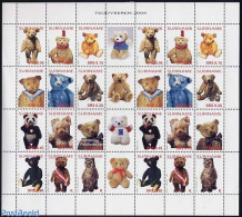 Suriname, Republic 2004 Teddy Bears 2x12v Sheet, Mint NH, Various - Teddy Bears - Toys & Children's Games - Surinam