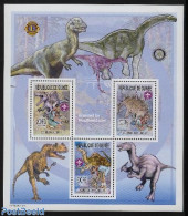 Guinea, Republic 2002 Scouting, Dinosaurs 3v M/s, Mint NH, Nature - Sport - Various - Prehistoric Animals - Scouting -.. - Prehistorics