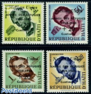 Haiti 1959 Int. Refugees Year 4v, Mint NH, History - American Presidents - Politicians - Refugees - Refugiados