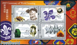 Hong Kong 2007 100 Years Of Scouting S/s, Mint NH, Sport - Scouting - Unused Stamps