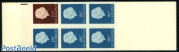 Netherlands 1965 5x18c, 1x10c Booklet With Brown Register Line, Mint NH, Stamp Booklets - Ongebruikt