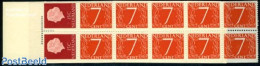 Netherlands 1964 2x15+10x7c Booklet, Cover Var.10, Black Fit Cross, Mint NH, Stamp Booklets - Nuovi