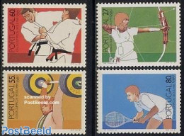 Portugal 1988 Olympic Games 4v, Mint NH, Sport - Judo - Olympic Games - Shooting Sports - Sport (other And Mixed) - Te.. - Unused Stamps