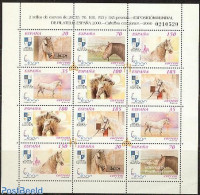 Spain 2000 Horses 12v M/s, Mint NH, Nature - Horses - Unused Stamps