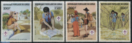 Congo Republic 1982 75 Years Of Scouting 4v, Mint NH, Sport - Scouting - Sonstige & Ohne Zuordnung