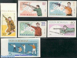Romania 1965 European Shooting Games 6v Imperforated, Mint NH, History - Sport - Various - Europa Hang-on Issues - Sho.. - Nuovi