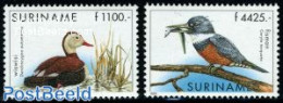 Suriname, Republic 2000 Birds 2v (1100g,4425g), Mint NH, Nature - Birds - Ducks - Suriname
