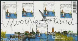 Netherlands 2005 Beautiful Holland S/s, Monnickendam, Mint NH, Transport - Ships And Boats - Art - Bridges And Tunnels - Neufs