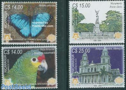Nicaragua 2006 50 Years Europa Stamps 4v, Mint NH, History - Nature - Religion - Europa Hang-on Issues - Birds - Butte.. - Idee Europee