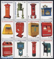 Suriname, Republic 2004 Letter Boxes 12v, Mint NH, Mail Boxes - Post - Posta