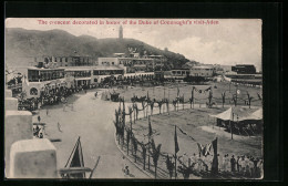AK Aden, The Crescent Decorated In Honor Of The Duke Of Connaught`s Visit  - Jemen