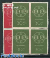 Netherlands 1959 Europa CEPT 2v Blocks Of 4 [+], Mint NH, History - Europa (cept) - Unused Stamps