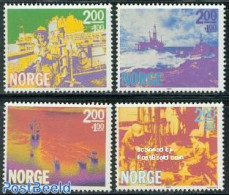 Norway 1985 Offshore Industry 4v, Mint NH, Science - Mining - Neufs