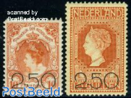 Netherlands 1920 Overprints 2v, Unused (hinged) - Neufs